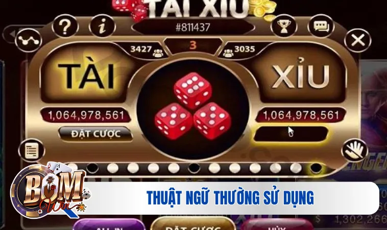 Tham Gia Trải Nghiệm Tài Xỉu - Giải Trí Trực Tuyến Cực Đã 4 Thuật ngữ thường sử dụng